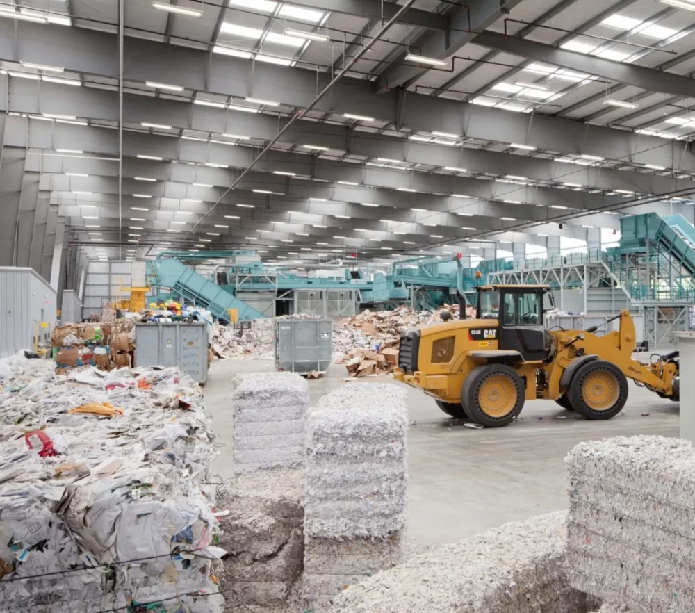 Material being collecting for recycling at Balcones facility - Warehouse