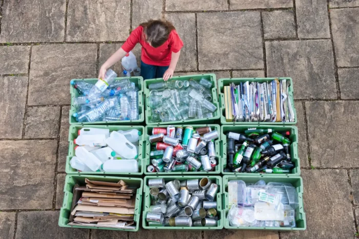 Recycling Material being Sorted Out